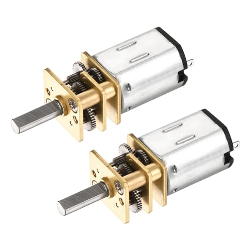 DMiotech 2pcs 12V 100RPM Rated Torque 20 Output Shaft Length 10mm Micro DC - style: 100RPM