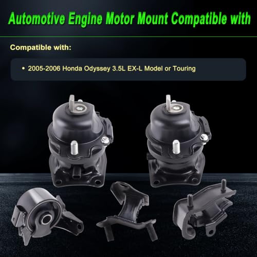 Engine Motor Mount Compatible with 05 06 Odyssey 3.5L EXL or Touring - size: 2005-2006 Odyssey 3.5L EX-L