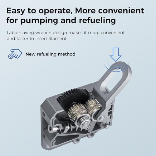 Creality Official CR 10 SE Extruder Kit, Original All Metal Direct Extrusion Kit Dual Gear Extruder, Silver Black 3.5:1 Gear Ratio Feeding Extrusion Mechanism Kit for Creality CR-10 SE 3D Printer - style: CR-10 SE