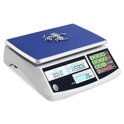 Industrial Counting Scale, g/kg/lb, Coin Scale, Precision Electronic Gram Scale for Parts and Coins,Digital Inventory Scale with Alarm Mode (30kg/66lb, 0.1g) - size: 30kg