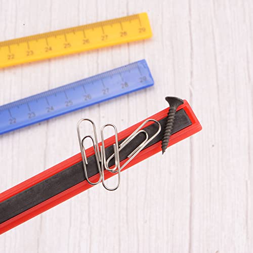 HARFINGTON Whiteboard Magnetic Ruler 29cm Metric Blackboard Straight Rulers Office Measuring Tools, Deep Blue - color: Deep Blue