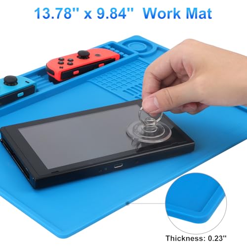 STREBITO Soldering Mat Electronics Repair Mat, Silicone Work Mat 13.8"x9.9"