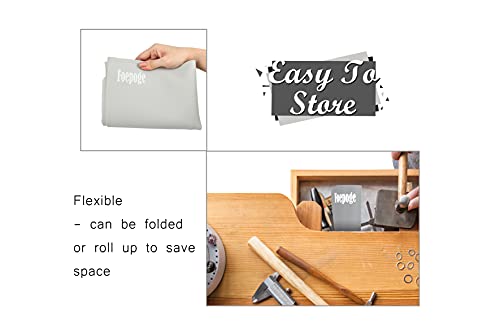 Foepoge Extra Large Silicone Sheet for Crafts Resin 27.9''x20'', Nonstick - color: Gray, size: 27.9" x 20"