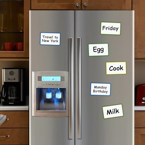 Dry Erase Magnets 12Pack 3x5, Reusable Small Board - color: Color-01-12 Pack, size: Rectangle-3"×5"