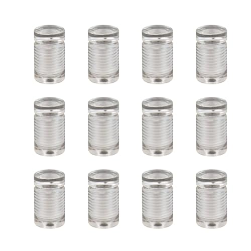 Antrader Acrylic Standoff Screws,Advertising Standoff Mount,10 x 13m,12Pcs - color: Clear, size: 3/8" x 1/2" (10 x 13mm)-12Pcs