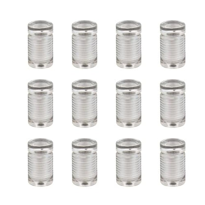 Antrader Acrylic Standoff Screws,Advertising Standoff Mount,10 x 13m,12Pcs - color: Clear, size: 3/8" x 1/2" (10 x 13mm)-12Pcs