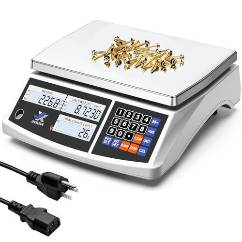 Industrial Counting Scale 40kg/88lb x 1g Precision Bench Scale Digital Inventory Counting Weight Scale for Small Parts and Coins, Electronic Gram Scale with Batteries/AC Power, lb/g/kg/oz - style: 40kg x 1g