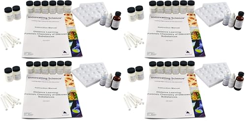 ALDON Innovating Science Forensic Chemistry of Unknown Substances: Identifying Mystery Chemical Substances - Distance Learning Kit (Pack of 4) - size: 6.5 x 10 x 4.5 inches (Pack of 4)