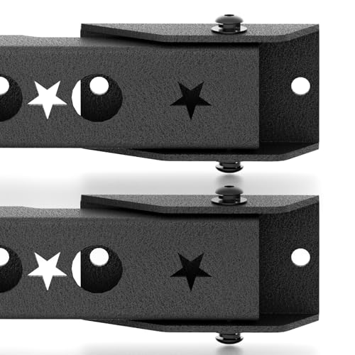 YZONA for Wrangler TJ Heavy Duty Reinforced Tailgate Hinge Set Compatible with 1997-2006 Wrangler TJ 2 PCS Steel Rear Door Hinges Tail Gate Hinge Bracket for 2/4 Door (Black) - size: Wrangler TJ