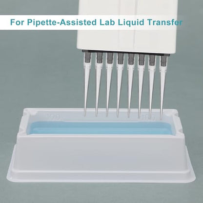 stonylab Reagent Reservoir, 100 ml Polystyrene (PS) Plastic Sample Reservoirs with Graduated Markings, 20 pcs, Laboratory Pipettor Accessories, Disposable Liquid Handling Boat - size: 100 ml