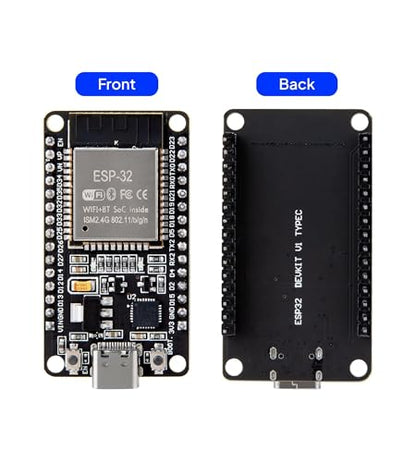ELEGOO 3PCS ESP-32 Dev Boards, ESP-WROOM-32, USB-C, WiFi Bluetooth 4.2