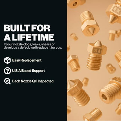 0.6mm Brass MK8 Nozzle for Ender 3 Nozzle, Ender 3 Pro Nozzle, Ender 3 v2 Nozzle | 3D Printer Nozzles for 0.6 mm 3D Printer Nozzle - size: 0.60mm, style: MK8
