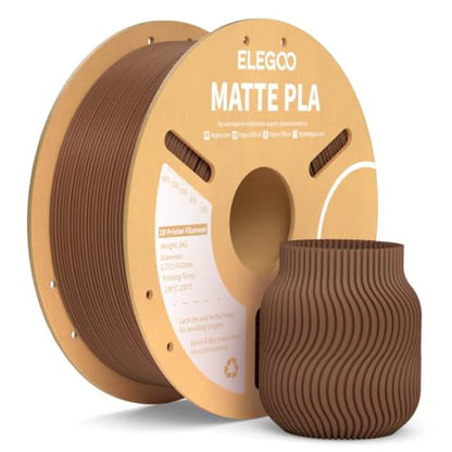 ELEGOO Matte PLA 3D Printer Filament Earth Brown 1KG 1.75mm - color: Earth Brown