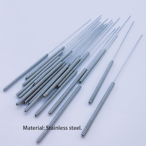 20Pcs 3D Printer Nozzle Cleaning Needles 0.4mm, Stainless Steel Nozzle Cleaning Kit 0.4mm Needles Use for Ender,MK8,V6,Creality,Prusa,Volcano Nozzles Cleaner, (Total Length: 80mm) - style: 20Pcs 3D Printer Nozzle Cleaning Needles 0.4mm