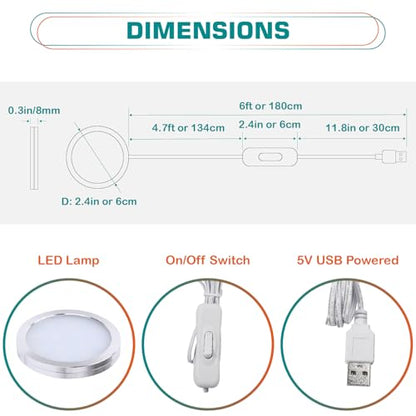 3D Printer LED Lamp Kit 001 Compatible with Bambu Lab 2pack Warm White - color: Warm white 2700K