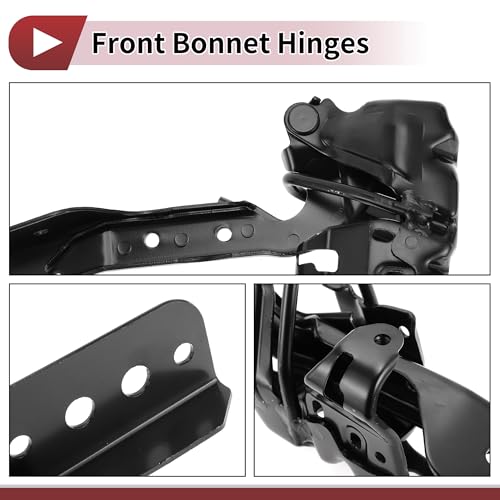 1 Pair Hood Hinges for Honda Civic 2022-2023 Front Driver and Passenger Side Front Bonnet Bracket No./ Black Iron