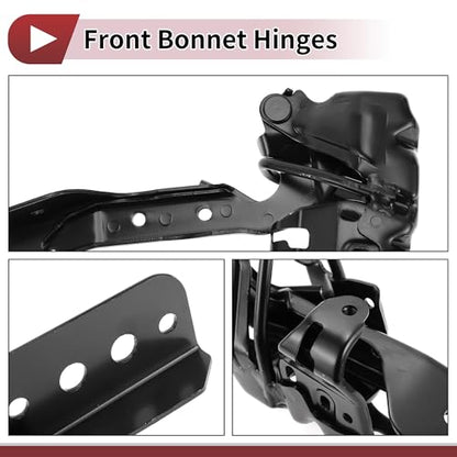 1 Pair Hood Hinges for Honda Civic 2022-2023 Front Driver and Passenger Side Front Bonnet Bracket No./ Black Iron