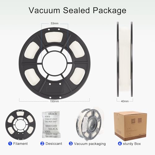 YOUSU PLA 4 * 250g 3D Printer Filament Bundle 1.75mm - color: 24-250g*4 Black/White/Grey/Red, size: Matte PLA