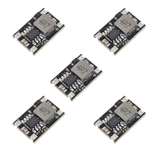 5V Buck Converter Module 5 Packs DC 5-30V to 5V Step-Down Regulator Board 1.8A Output for Arduino, ESP32, 12V/24V Systems, DIY Electronics - style: 5PCS-5V-Black