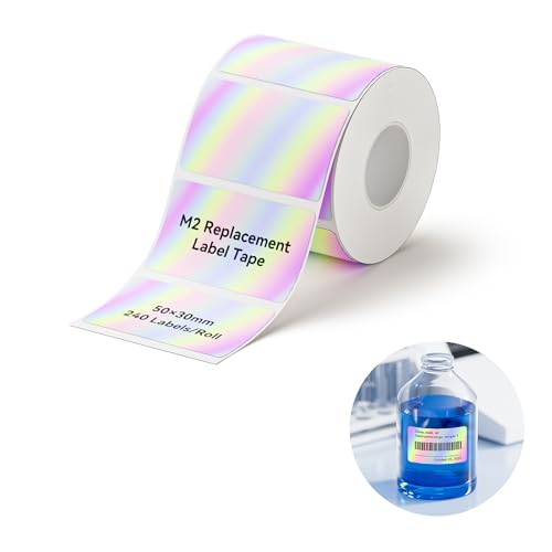 NIIMBOT M2/M3 Thermal Transfer Labels 1.97" x 1.18" (50x30mm) Hologram - size: 50*30MM Hologram