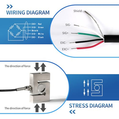Digital Force Gauge with S Type Load Cell, 0-2T