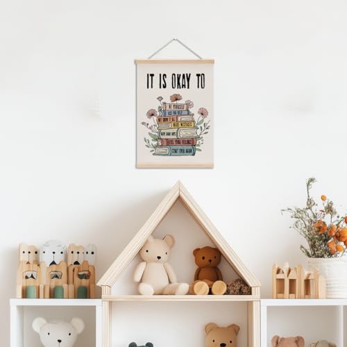 Inspirational Boho Poster Hanger, Positive Affirmations Wall Decor - color: Multi 0045