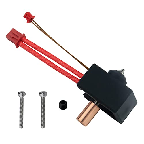 Sprite Extruder Upgrade Heater Block Kit with Brass 0.4mm Nozzle,High Temperature Pro 300℃ Titanium Heatbreak Plated Copper Nozzle for Creality Ender 3 S1/Ender3 S1 Pro/CR10 Smart Pro - style: Sprite Extruder Heater Block Kit B