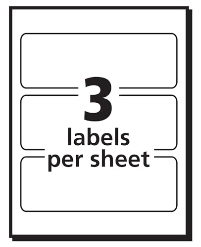 Avery Removable Print or Write Labels, 1.5 x 3 Inches, White, Pack of 150 (5440)
