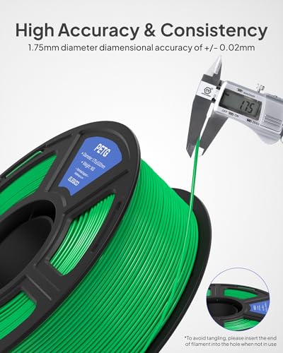 ELEGOO PETG 3D Printer Filament 1.75mm Red 1KG - color: Red
