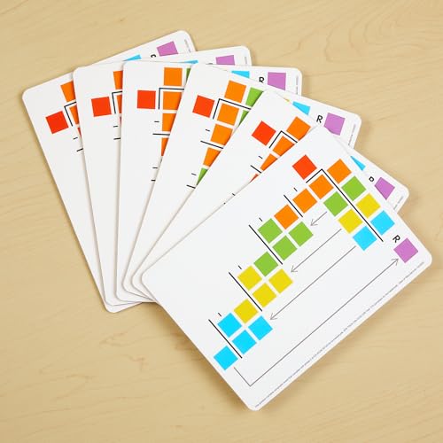 Really Good Stuff Beginning Long Division Dry-Erase Boards - 6 Boards