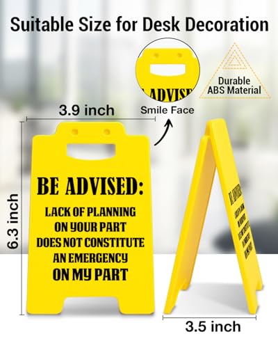 Funny Office Desk Decor Sign Lack of Planning on Your Part Cubicle Decor - color: Color-L