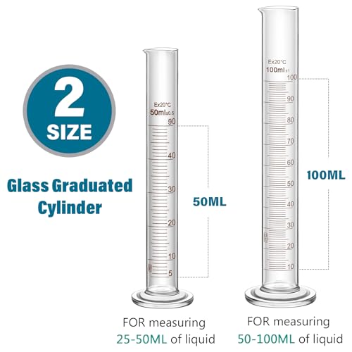 Frienda 10 Pcs 100/250ml Lab Glassware Beaker Set - size: 100/250ml