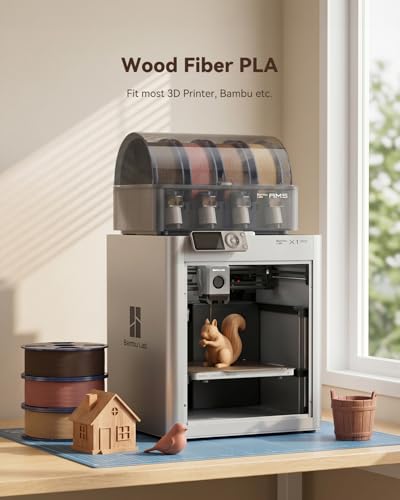 SUNLU 2KG Wood PLA Filament 1.75mm, Cherry & Maple Wood Filament - color: Pla Wood Cherry Wood+maple Wood