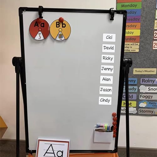 Dry Erase Magnetic Label 5x3 Inch White, Reusable Magnetic Dry Erase Labels for Whiteboards，Pack of 40 - color: White, size: 5 x 3 Inch