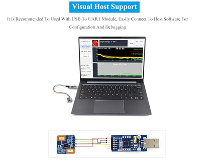 Human Micro-Motion Detection mmWave Sensor Compatible with Raspberry Pi/Pi Pico/Jetson Nano/ESP32, 24GHz mmWave Radar, Based On S3KM1110, Adopt Frequency Modulated Continuous Wave (FMCW) Technology - color: 1PCS