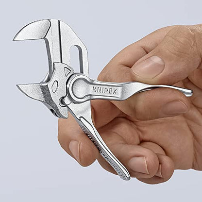 KNIPEX Tools 86 04 100 Pliers Wrench XS, 4", Silver - size: 4-Inch, style: Wrench