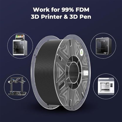 Official CREALITY Hyper PLA RFID Filament 1.75mm 4KG for K2 Plus Combo, High Speed 30-600mm/s 3D Printer Filament, 4Pack(8.8lbs)/Spool Hyper PLA RFID Support CFS,Most 3D Printers, Black&White&Blue&Red - color: Black&white&blue&red