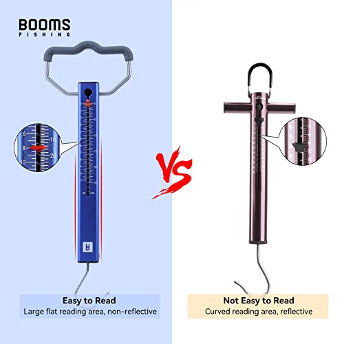 Booms Fishing TS2 Aluminum Tube Fish Scale, Spring Fishing Drag Scale, Easy to Read Hanging Scale, 25 lbs Pull Scales, Widely Used for Hooks Tension, Rigs Tension, Fishing Scale, Luggage Scale - size: 25 lbs