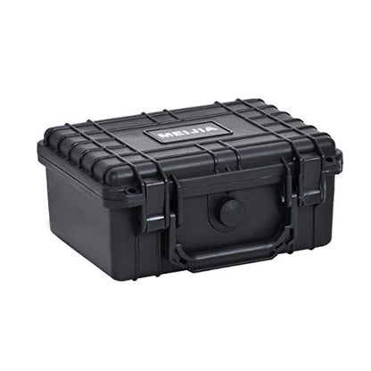 MEIJIA Portable All Weather IP67 Waterproof Protective Case,Hard Camera Case,Dry Case with Customized Foam,Fit Use of Drones,Camera,Equipments,Elegant Black (9.17inch x 7.56inch x4.33inch) - size: 9.17" x 7.56" x 4.33"