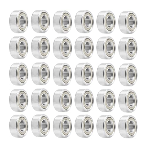 30Pcs 693ZZ Ball Bearing Deep Groove Double Shield Bearing Miniature - size: 693ZZ