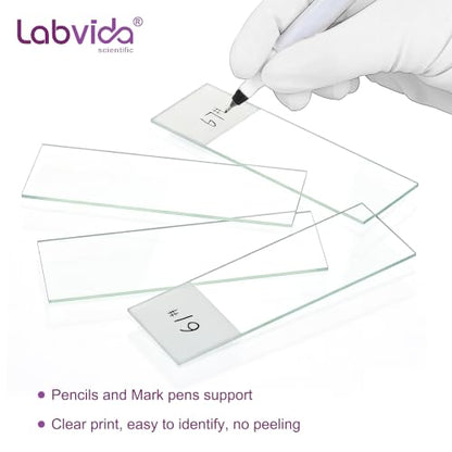 100pcs Microscope Slides, Dim.75x25x1mm, LVQ096A - color: LVQ096A