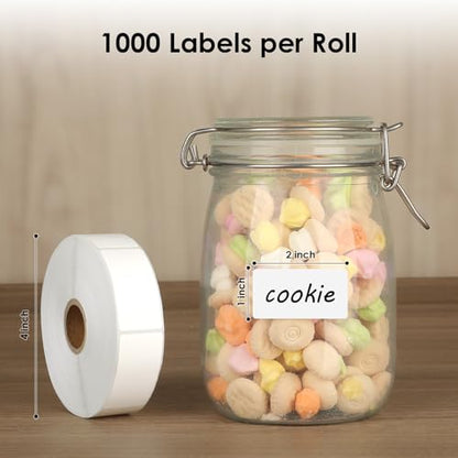 MaxGear 1000 Removable Freezer Labels 1x2 Inch