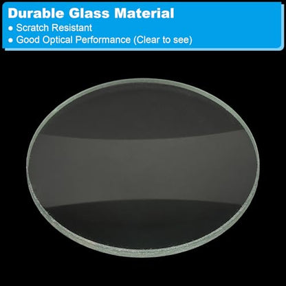 PATIKIL Convex Lens, 200mm Focal Length 50mm (1.97") Diameter Round Glass Magnifying Telescope Lens Trial Set Ground Edge for Lab Physics Class Optics, 4 Pcs - size: 200mm FL, 50mm Dia.