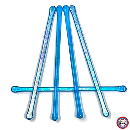 studioTica Handmade Glass Swizzle Sticks: Capri Fire, Set of 5 - color: Capri Fire