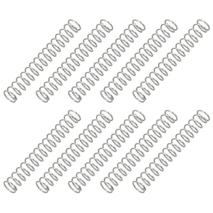 PATIKIL Compression Spring, 0.3mm Wire Dia x 3mm OD x 20mm L, 10 Pcs 304 Stainless Steel Mechanical Extension Small Springs Pen Springs Assortment Kit for Shop and Home Repairs - size: 0.3x3x20mm