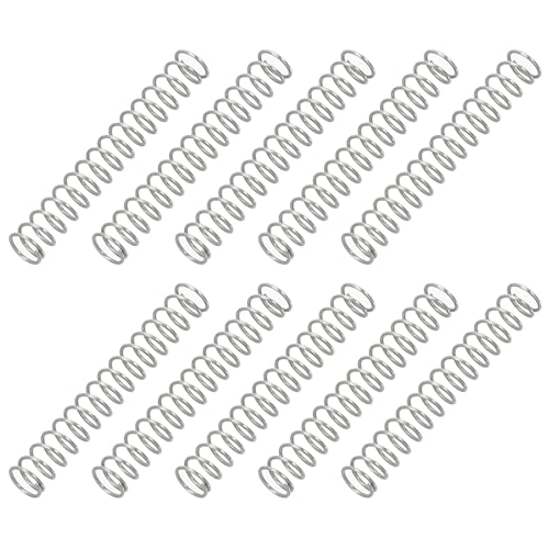 PATIKIL Compression Spring, 0.3mm Wire Dia x 3mm OD x 20mm L, 10 Pcs 304 Stainless Steel Mechanical Extension Small Springs Pen Springs Assortment Kit for Shop and Home Repairs - size: 0.3x3x20mm