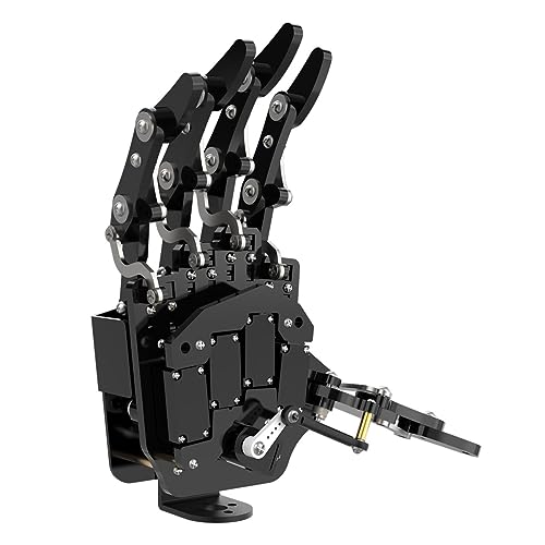 Robot Hand Five Fingers Solely Movement Bionic Robot Mechanical Arm DIY, Right Hand - style: Right Hand