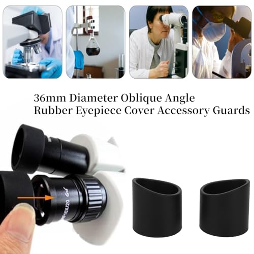 AUNMAS 36mm Soft Rubber Eyepiece Cover for Stereo Microscopes - color: KP-H1 bevel