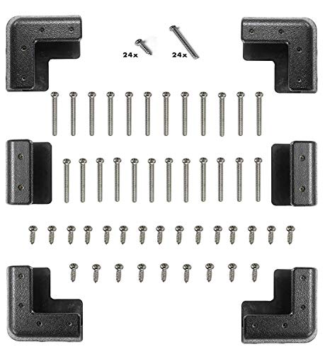 Sunway Solar Solar Panel Mounting Brackets Corner Mount Kits for Framed Solar Panels,Installation On RV Caravan Boats Camper Trailer Marine Motorhome House Roof, Compatible with Renogy Solar Panel