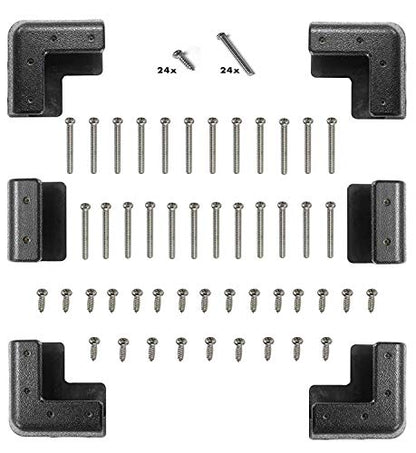 Sunway Solar Solar Panel Mounting Brackets Corner Mount Kits for Framed Solar Panels,Installation On RV Caravan Boats Camper Trailer Marine Motorhome House Roof, Compatible with Renogy Solar Panel
